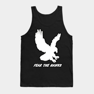 Gila Ridge Fear the Hawks White Tank Top